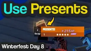 Use Presents (Fortnite Winterfest Day 8 Challenge Guide)!