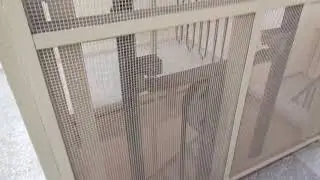 Very Nice 1993 KONE M Roped Hydraulic Elevator with a window @ Bulevardi 14A, Helsinki, Finland
