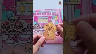 ASMR Capybara Bakery quietbook, tiệm b&aacute;nh capybara  #sticker #capybara #quietbook