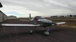 Flying in homebuilt Van's RV-14A aircraft
