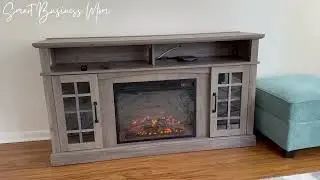 Обзор подставки под телевизор Belleze Electric Fireplace #amazonhome #fireplace #electricfireplace