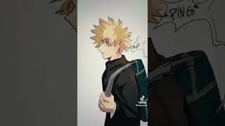 Izuku and Bakugo accidentally started to date in middle school???#mha #bakugo #izuku #fyp