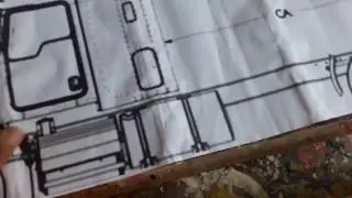 Chasis en madera para camión a escala