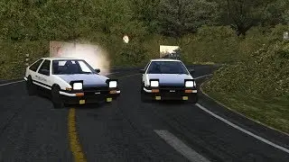 Tofu Shop AE86 Battle! Touge Life Server Battles! - Assetto Corsa
