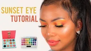 SUNSET EYESHADOW MAKEUP TUTORIAL / Take Me Back To Brazil & The Saharan Palette