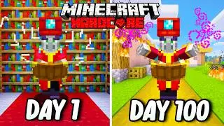 Я выжил 100 дней в роли ЧАРОДЫША в хардкорном Minecraft... Minecraft Hardcore 100 дней