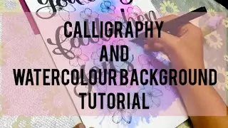 How To Create Stunning Calligraphy With A Watercolour Background | #drawilicious #calligraphyart
