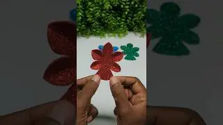 Glitter Foam Paper Leaf 🍁 Leaves 🍃 Cutting #Crafts #DIY #leafart