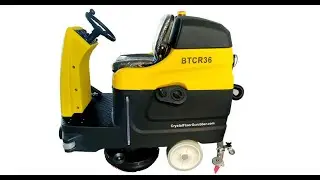 Ride-On Industrial Floor Scrubber BTCR36 unbox, 36