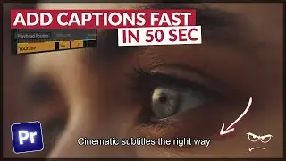How to add CAPTIONS | Premiere Pro 2023