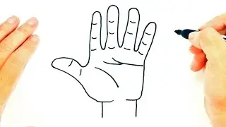 C&oacute;mo dibujar una Mano paso a paso | Dibujo f&aacute;cil de Mano