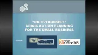 Intro to Crisis & Emergency Planning for the Small Businesses