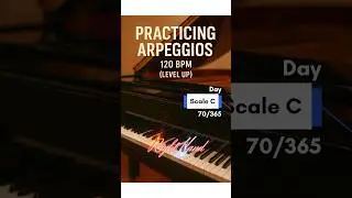 Day 70/365 Scale C Major Easy Arpeggios Practice | Piano Journey | Habil Ali #ytmusic #piano