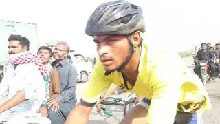 Road Cycling In Pakistan. Tour De Dgkhan Best Of Cyclist Allah Ditta PAKISTAN  RAILWAY🚂