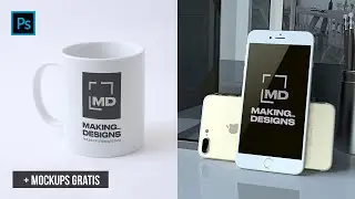 Crea tu mockup profesional en pocos pasos | Mockups gratis | mockup jarra | mockup celular