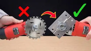 Install the hinge onto the angle grinder! This simple invention could change everything