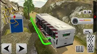 Off Road Tourist Bus Driving   Mountains Traveling