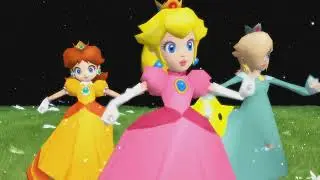 MMD Princess Peach, Daisy, Rosalina Twinkle