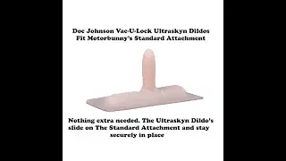 Motorbunny And Doc Johnson Vac-U-Lock Ultraskyn