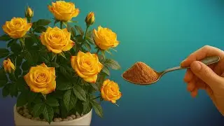 Just 1 spoon! The next morning the rose bloomed 100 flowers and the roots grew healthy.