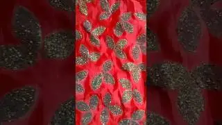 Convert plain fabric into design fabric #shorts #youtubeshorts  #youtube #fabric #diy  #design