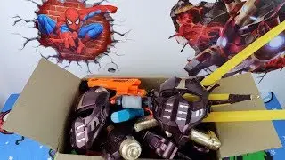 Box Full Of Toys! Massive Gun Toys Arsenal - Nerf Guns Toys Military Guns Toys for kids