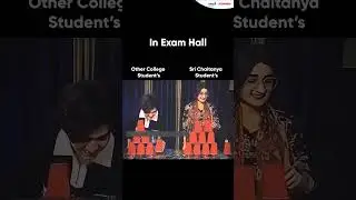 In Exam Hall Pressure | Sri Chaitanya Students vs Other Students #pressure #examhall #srichaitanya