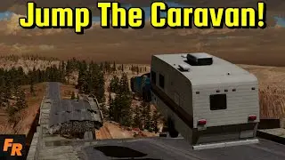 Can A Caravan Jump The Canyon ? - BeamNG Drive
