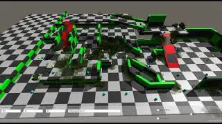 Unity (DOTS): Training 300 Hovercrafts AI Pathfinding With Neural Network.