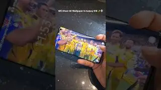 MS Dhoni Galaxy S10 Wallpaper Look 🔥 | Stylish 4K Background Setup