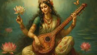 Calming Om Aim Sri Saraswatyai Namaha Mantra | Peaceful Saraswati Chant for Wisdom & Clarity