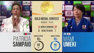 Patricia SAMPAIO VS Mami UMEKI Ulaanbaatar Grand Slam 2025 Gold medal contest -78 kg