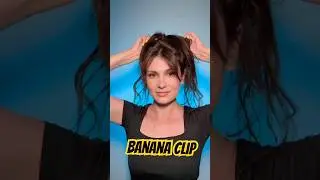 Banana hair clip. Easy hairstyle