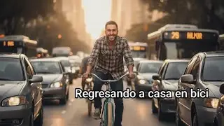 Regresando a casa en bici