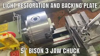 5” chuck restoration and making a backing plate for the mini lathe
