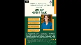 Guest Talk by Prof. Dr. Anastasia Telesetsky || Centre for Disaster Management and Law, NLU Odisha