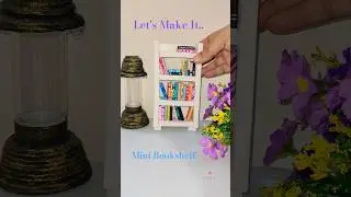 Easy DIY Miniature | Miniature Bookshelf | DIY Home Decore #trending #diy #miniatures #giftideas