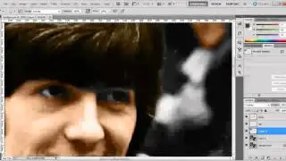 From Black & White to color image with Photoshop - The Beatles HD