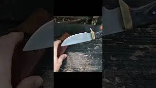 Looking at a Pakkawood Branded Hunting Knife
