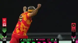 Imran tahir hat-trick celebration in 100 ball match
