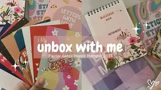 UNBOX Happy Hamper Factor Notes Planner 2024 | ASMR | Artists
