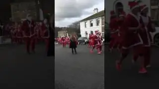 Santa Fun Run Start