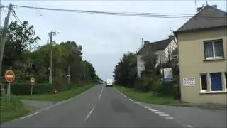 Driving On The D786 Through Les Ponts Neufs, Brittany, France 22nd August 2011