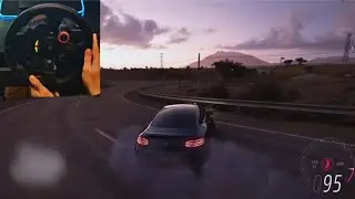 Driving the Mercedes C63 S Like It&rsquo;s Stolen | Forza Horizon 5 Wheel POV