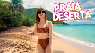 ENCONTRAMOS UMA PRAIA DESERTA