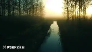 Purmer Noord misty morning drone shots (DJI Mini2 4k footage)