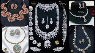 Openable kada|Ad long necklace|Rose gold earrings#jewels#haram#sbo#sbotvm#typingjobs