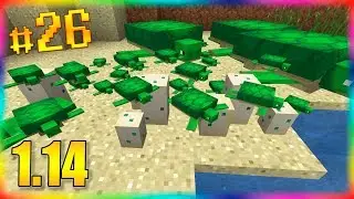 TRANSPORTING TURTLES FOR THE FARM! MINECRAFT SURVIVAL 1.14 EPISODE 26