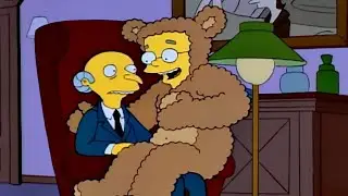 Smithers dressed as Bobo | The Simpsons
