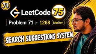 71. Leetcode 75 Blind | 1268. Search Suggestions System | Trie | INSERT | SEARCH | STARTSWITH Python